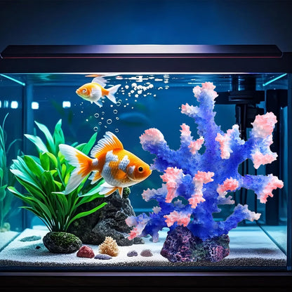 Polyresin Coral Ornament for Fish Tank Decorations,Aquarium Landscape Decor - Safe for Saltwater & Freshwater