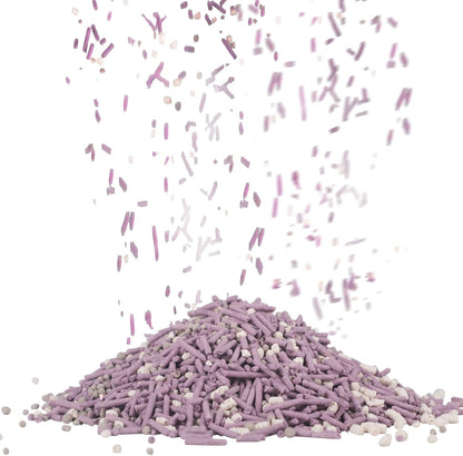 Tofu Cat Litter, Dust-Free Kitty Litter, Ultra Absorbent Clumping Cat Pellet Litter, Fast Drying, Lavender Odor Control, Less Scattering, Dust-Free Mixed.