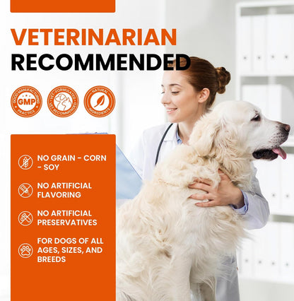 Dog Probiotics and Enzymes – Digestive & Immune Support Chews with Prebiotics for Dogs with Diarrhea or Itchy Skin