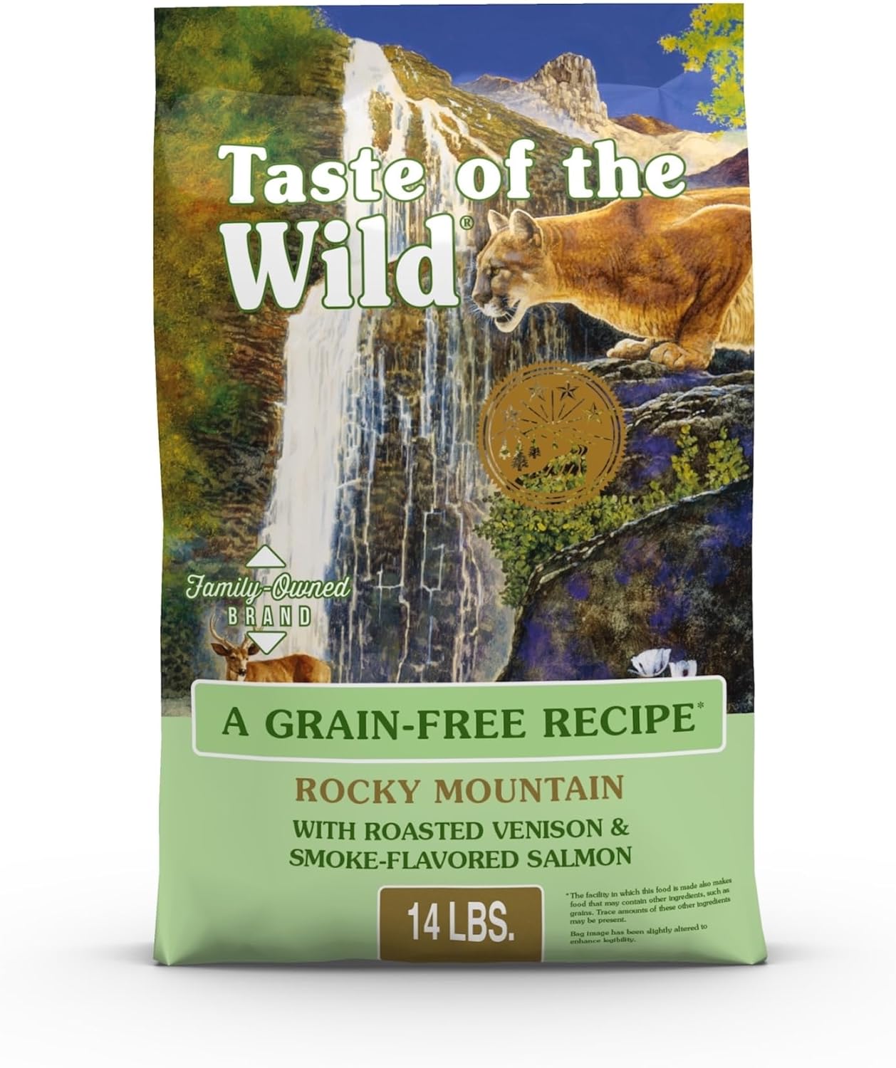 Taste Of The Wild Rocky Mountain Grain-Free Dry Cat Food With Roasted Venison & Smoke-Flavored Salmon 14lb (Pack of 1)
