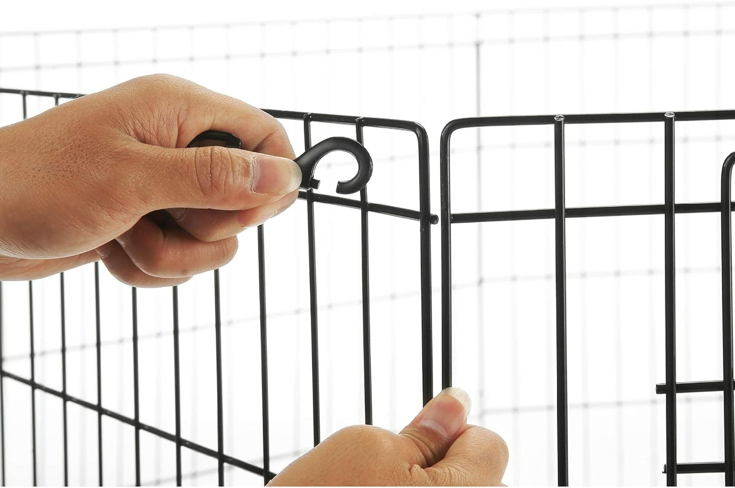 Dog Playpen - Foldable Metal Exercise Puppy Play Pen with 8 24x30in Panels - Indoor/Outdoor Pen with Door for Dogs, Cats or Small Animals by PETMAKER