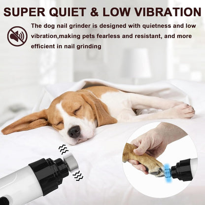 Dog Nail Clippers,Quiet Claw Trimmer for Dogs,Cats and Other Animals,Safe & Stress Free Nail Grooming for Large,Medium, Small Pets with Hard or Thick Nail