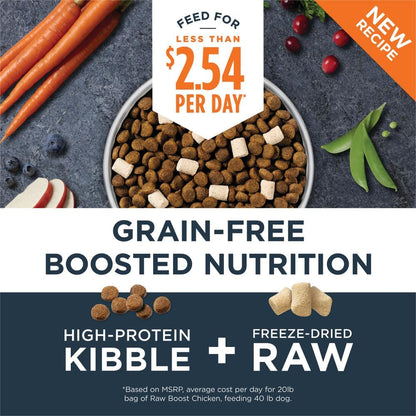 Instinct Raw Boost, Natural Dry Dog Food with Freeze Dried Pieces, High Protein, Grain Free Recipe - Real Chicken, 3.5 lb. Bag