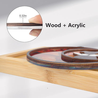 Original CCiaga DIY Dog Angel Memorial Suncatcher with Sympathy Card,Memorial Gifts for Loss of Dog Sympathy Gift,Pet Memorial Gifts for Dogs(3-Life Tree)