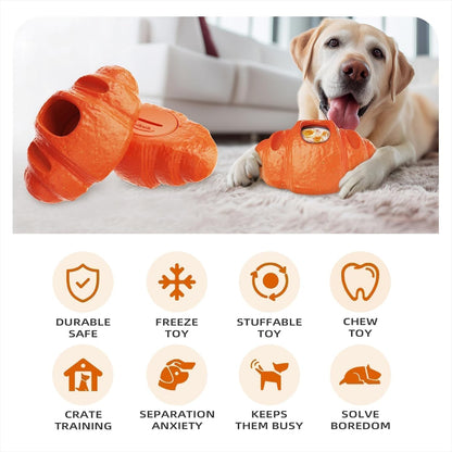 Aggressive Chew Toys for Large Dogs, Anxiety Relief for Dogs Toy, Christmas Dog Frozen Treat Toy, Indestructible Chew Toys for Peanut Butter and Frozen Treats Reduces Anxiety