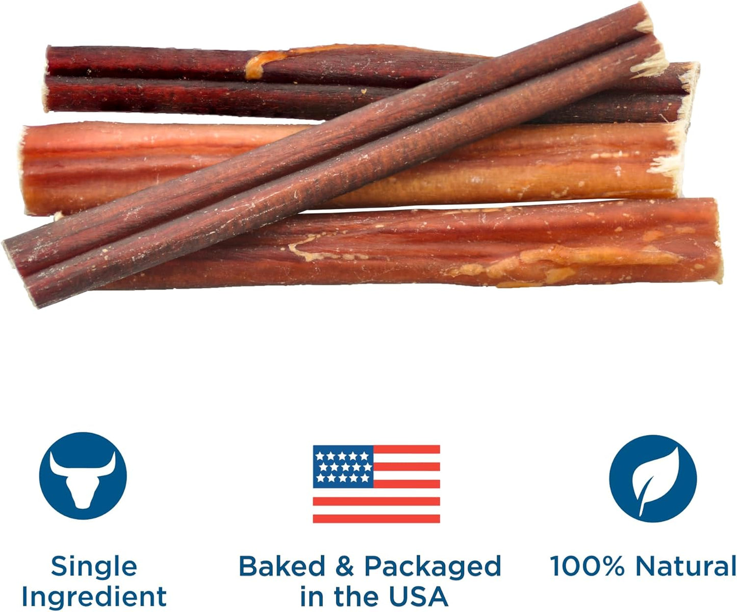 Best Bully Sticks 6 Inch Odor-Free Bully Sticks - 20 Count (Pack of 1) - Bulk Bag, Odorless Natural Grass-Fed Beef, Easily Digestible, No Grain or Rawhide, Ideal for Big Breeds