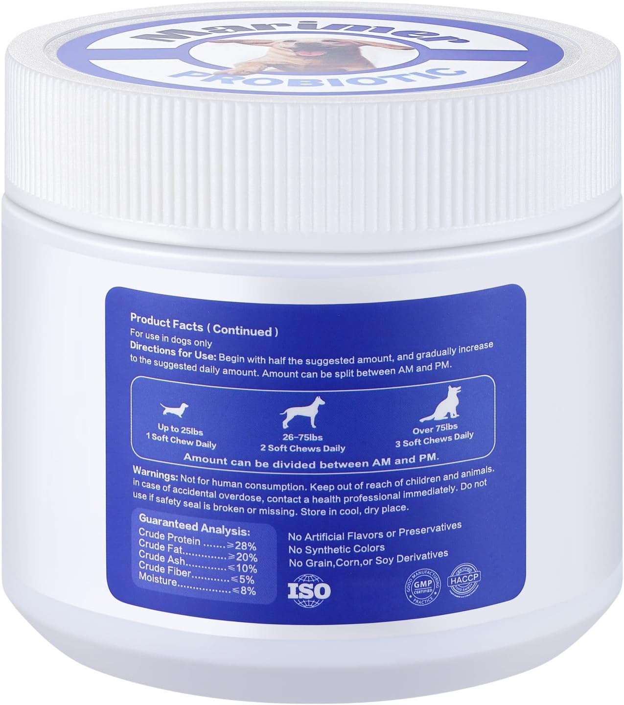 Probiotic Chews for Dogs - Chicken Flavor, 100 Soft Chews, with 6 Billion CFU Probiotics, Enzymes, Organic Pumpkin & Inulin - Digestive & Immune Support for Dogs