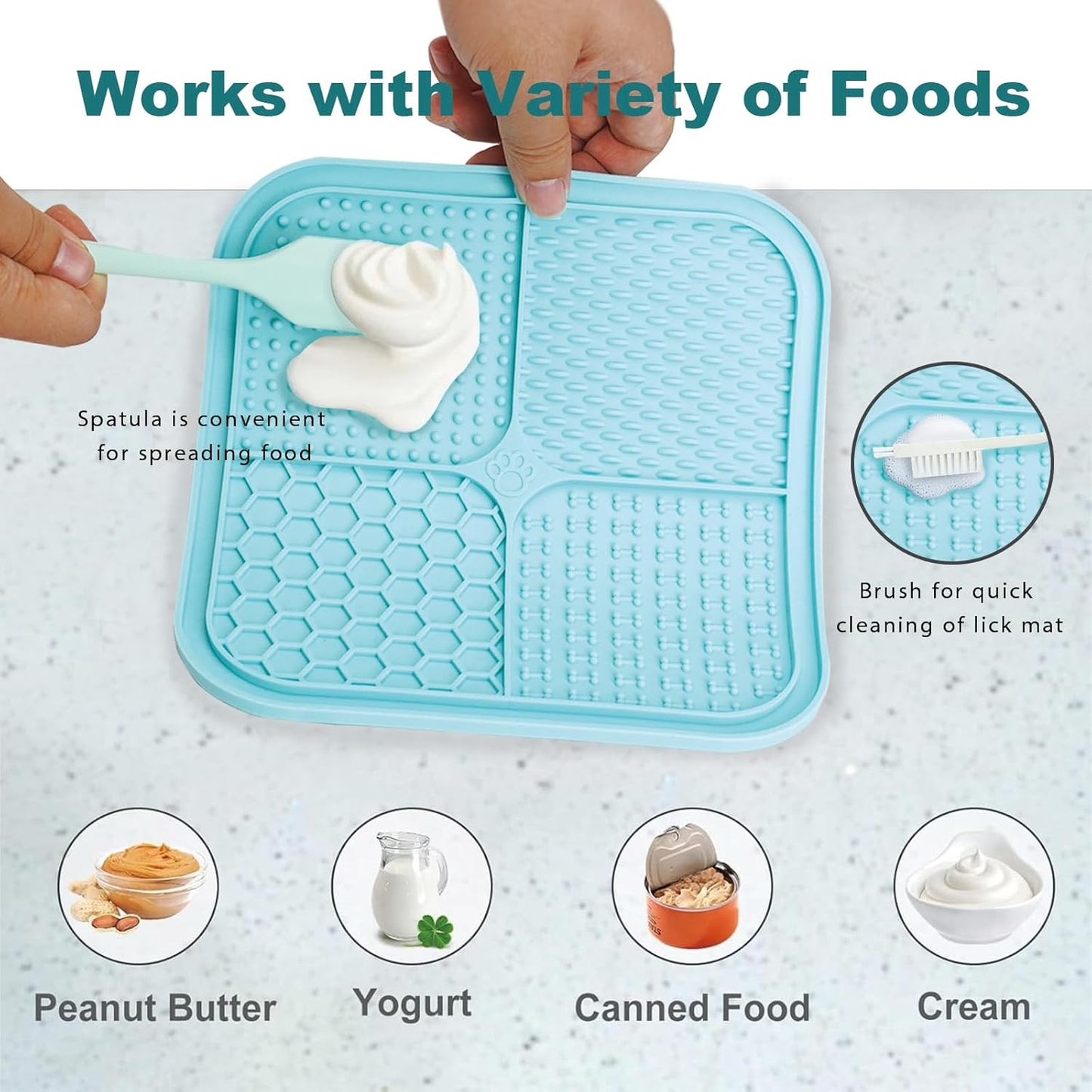 Dog Puzzle Toys & Lick Mat for Dogs, Interactive Toys for IQ Training, Dog Treat Puzzle Toys Slow Feeder for Mental Stimulating, Pet Food Puzzle Feeder Toys for All Breeds