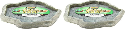 Zoo Med Laboratories SZMFD20 Repti-Rock Food Dish, Small (Pack of 2)