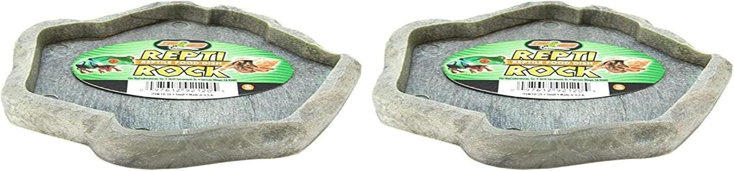 Zoo Med Laboratories SZMFD20 Repti-Rock Food Dish, Small (Pack of 2)