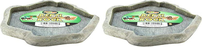 Zoo Med Laboratories SZMFD20 Repti-Rock Food Dish, Small (Pack of 2)