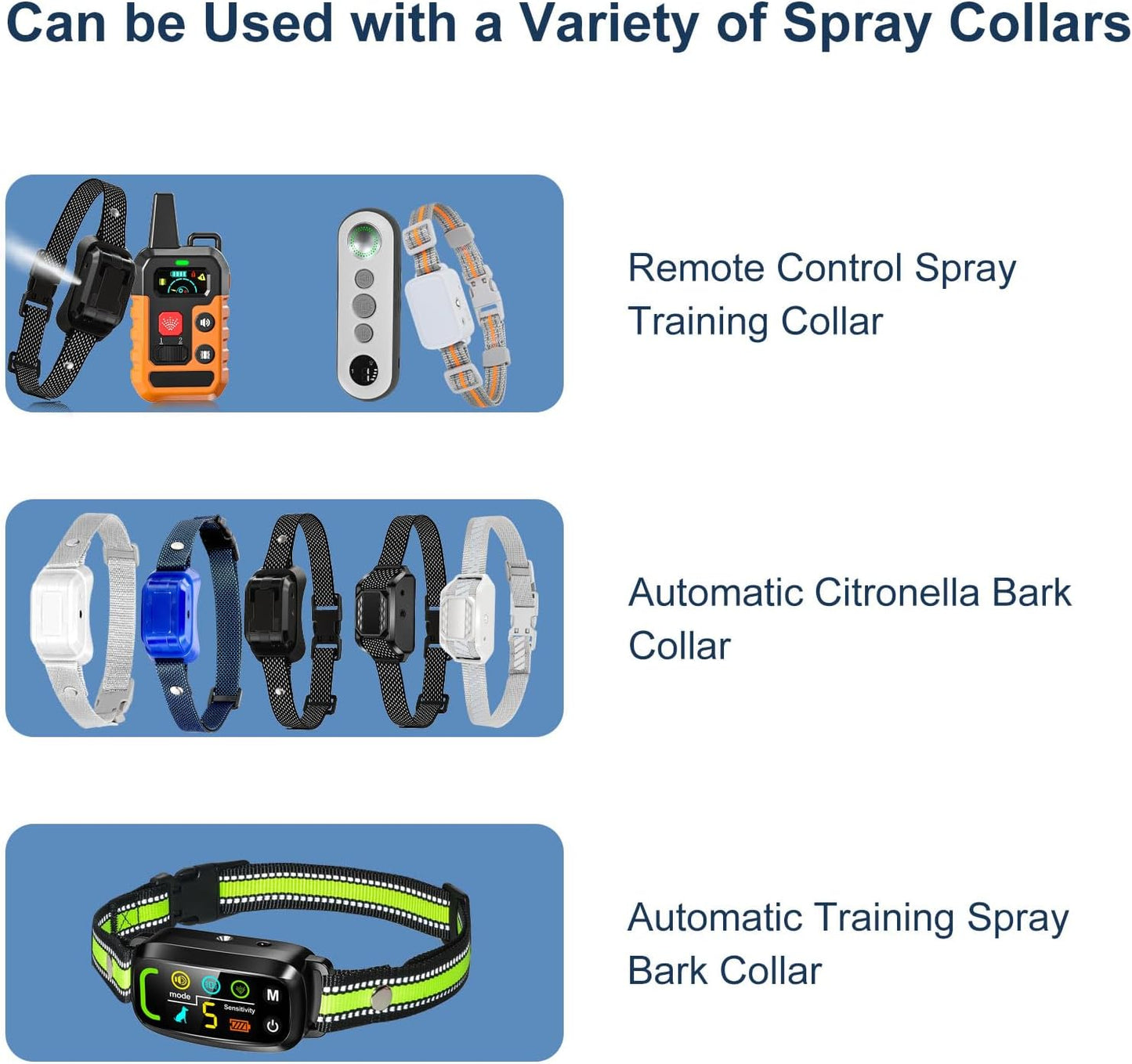 Citronella Spray Refill 1 Pack 3oz 85g Can Citronella Bark Collar, Spray Bark Collar & Remote Trainers Humane & Safer Citronella Refill Dog White