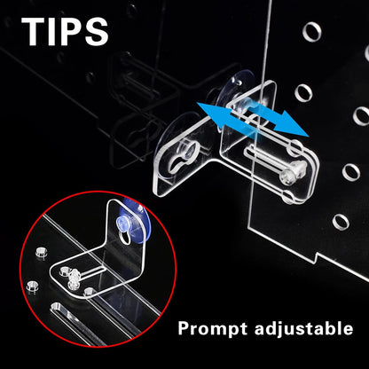 Acrylic Fish Tank Divider Aquarium Divider with 8 Suction Cups Transparent Fish Tank Separator Dividing Net Plate Isolation Board Flapper, 11.81 * 15.74in