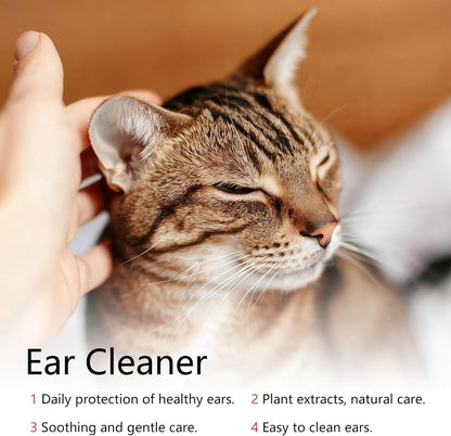 FlowFish Pet Ear Cleaner for Dogs Ear Infection Treatment, No-irritating Dog Ear Cleaner Solution for Treat Dog Ear Infection at Home with Gentle Caring [1.69 FL.OZ]