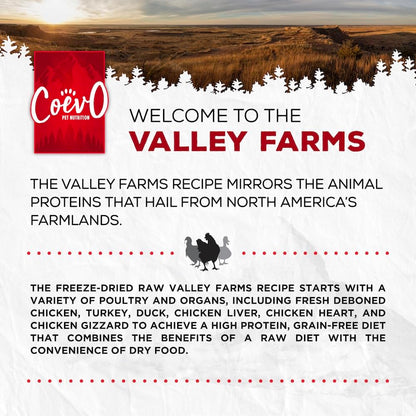 Coevo Valley Farms Full Freeze Dried Dog Food, 454 GR