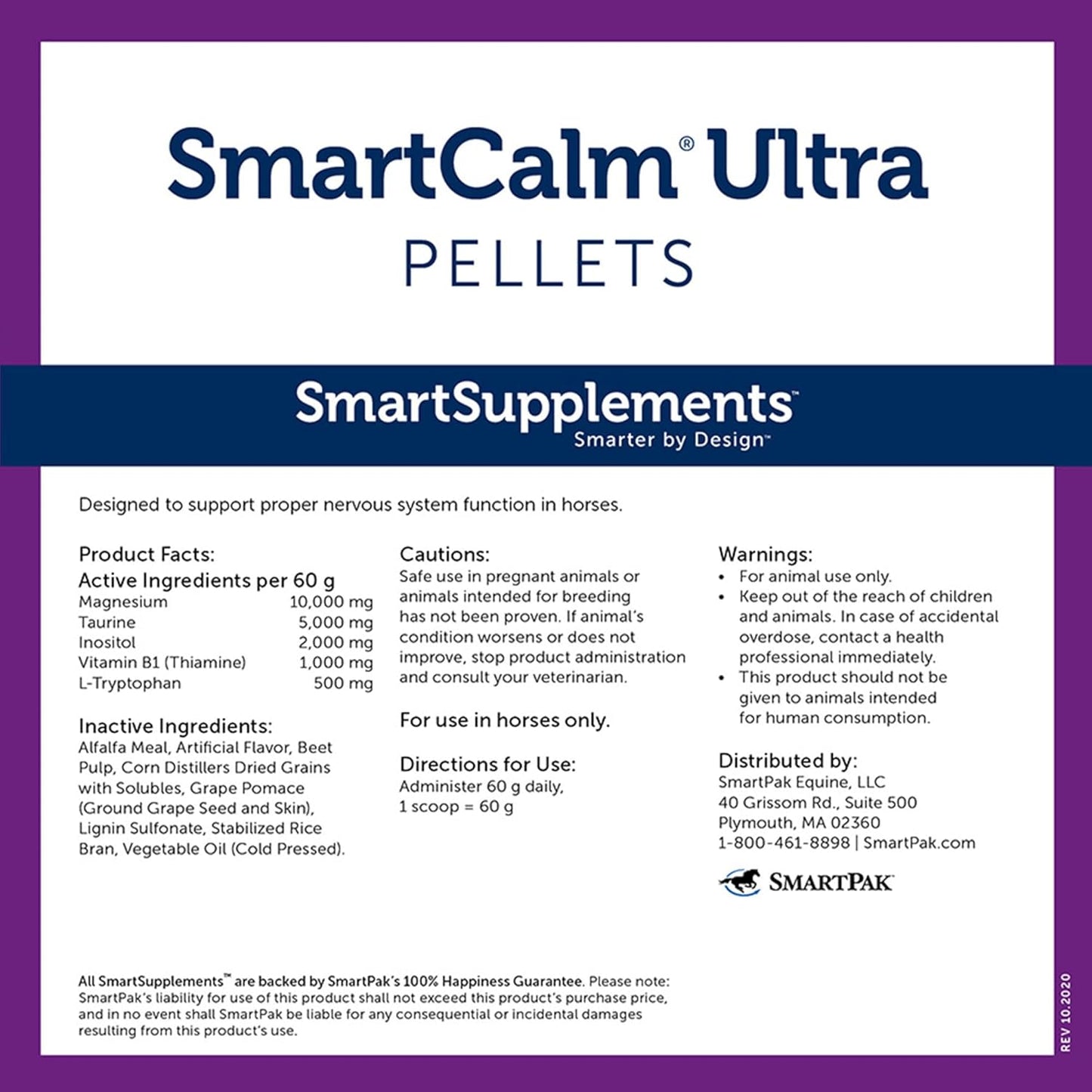 SmartEquine Stress Ease & SmartCalm Ultra Paste 6 Tubes Bundle | No Added Herbs or Sugar, Equine Supplement, Helpful with Skittish Horses