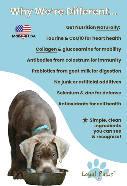 Freeze-Dried Dog Food Topper for Picky Eaters – Raw Beef Heart, Trachea, Kidney – High Protein, Grain-Free Meal Mixer – Natural Glucosamine & Chondroitin – Made in USA 6 oz