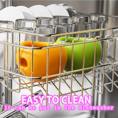 Treat Dispensing Dog Toy & Slow Feed Bowl, Interactive Puzzle Chew Toy for Anxiety Relief - Fillable for Fetch, Catch, Hold and as Frozen Lick Bowl (Peach Pink, Medium 498g)