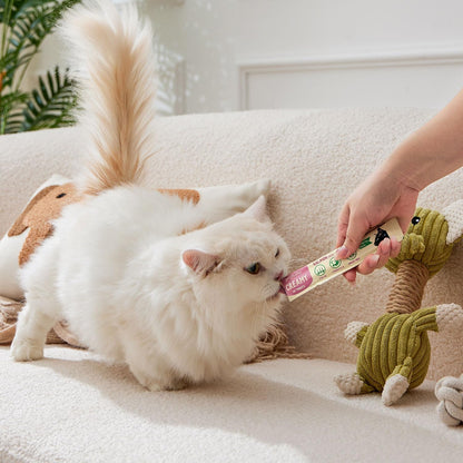 PETPHABET Lickable Cat Treats Squeeze, Creamy Puree Squeezable Wet Kitten Treats, Salmon Recipe 20 Tubes, Paste Snacks for Skin & Coat Health, Digestive Care, High Protein, Grain Free