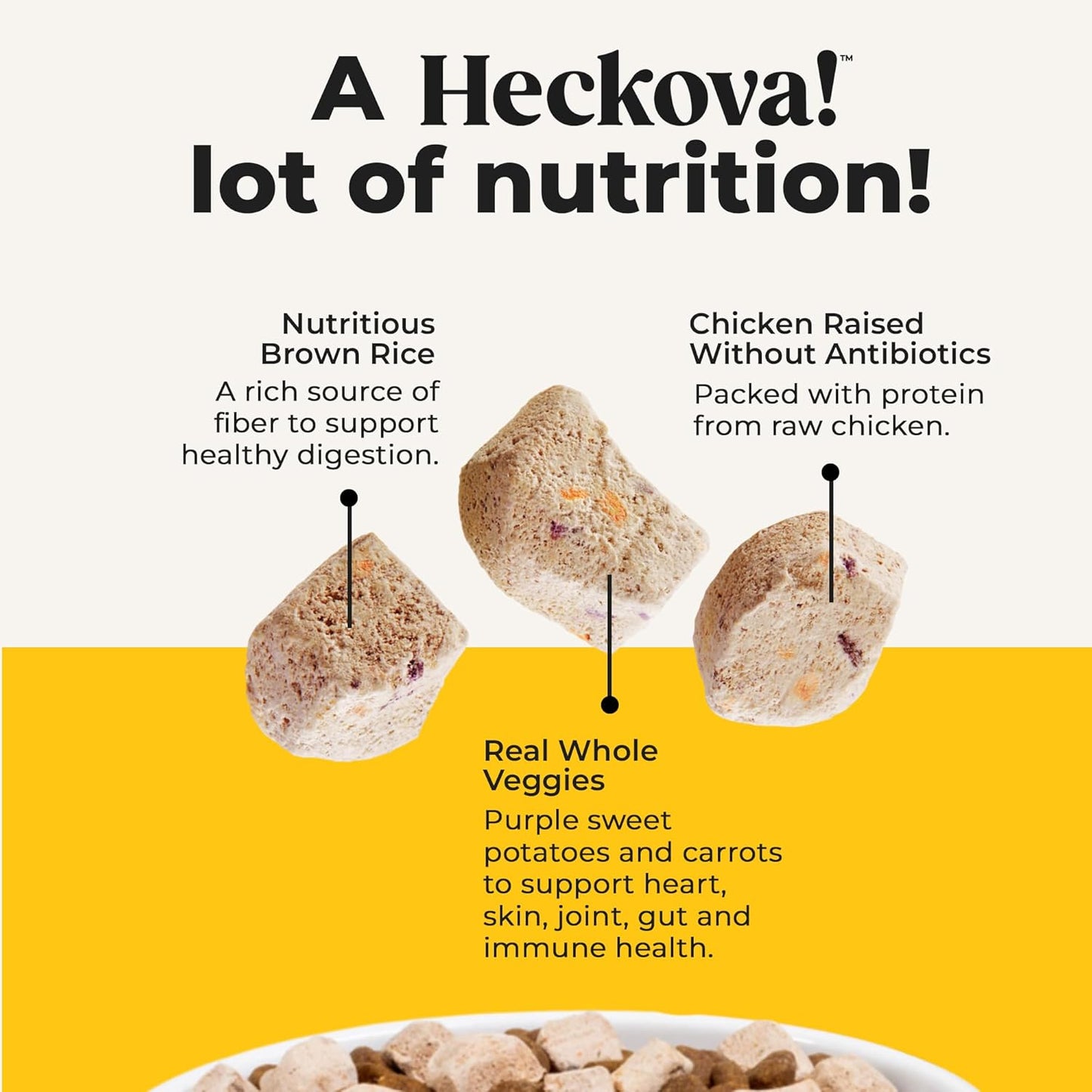 Chop Lickin’ Chicken - Dog Treats Freeze Dried Chicken, Complete Meal & Topper, Real Cuts for Training - High Protein (21g Per Cup) Best Dog Stocking Stuffers, Made in The USA, 4oz Bag