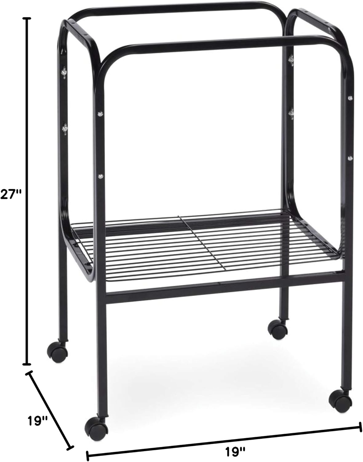 Prevue Pet Products Bird Cage Stand with Shelf in Black