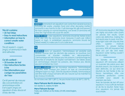 API Test Strips Ammonia