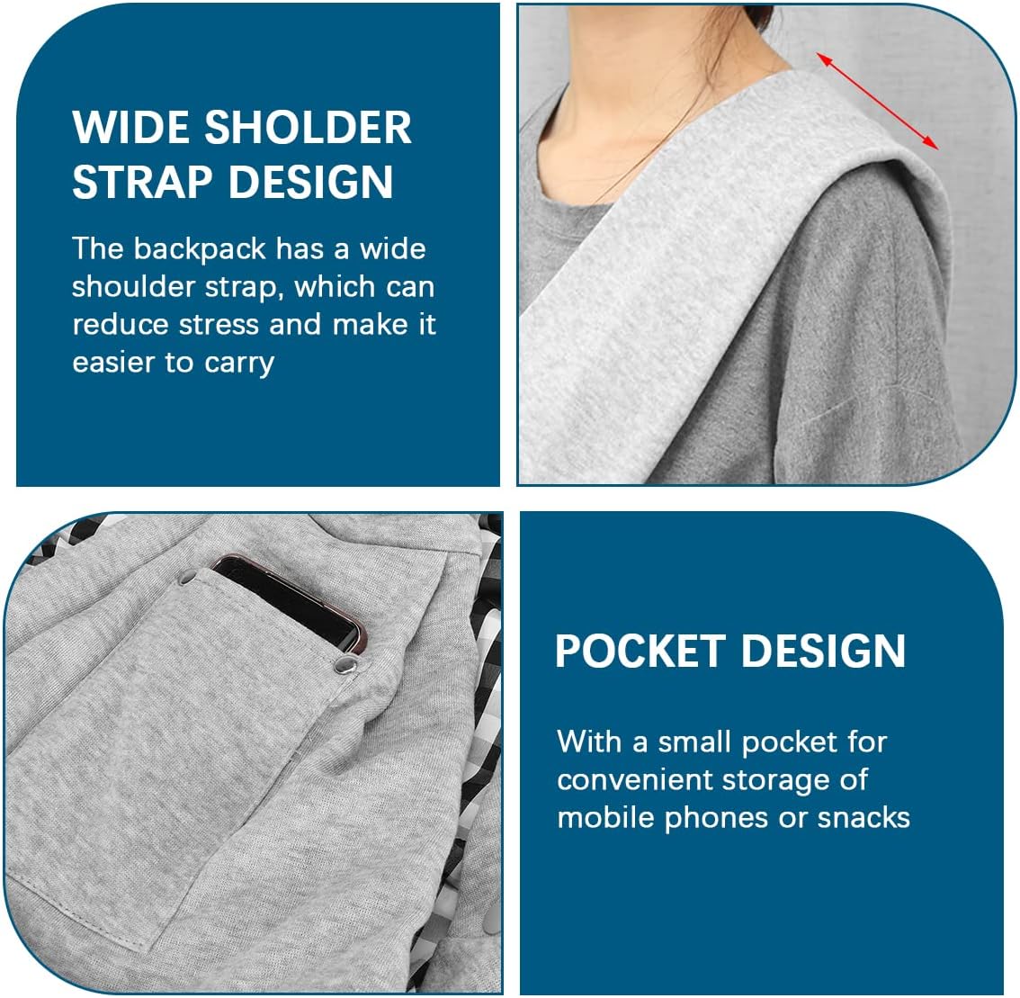 Soft Cotton Pet Sling Carrier for Cats & Small Dogs – Hands-Free Shoulder Bag, Breathable & Comfortable Tote for Outdoor Walks (Black)