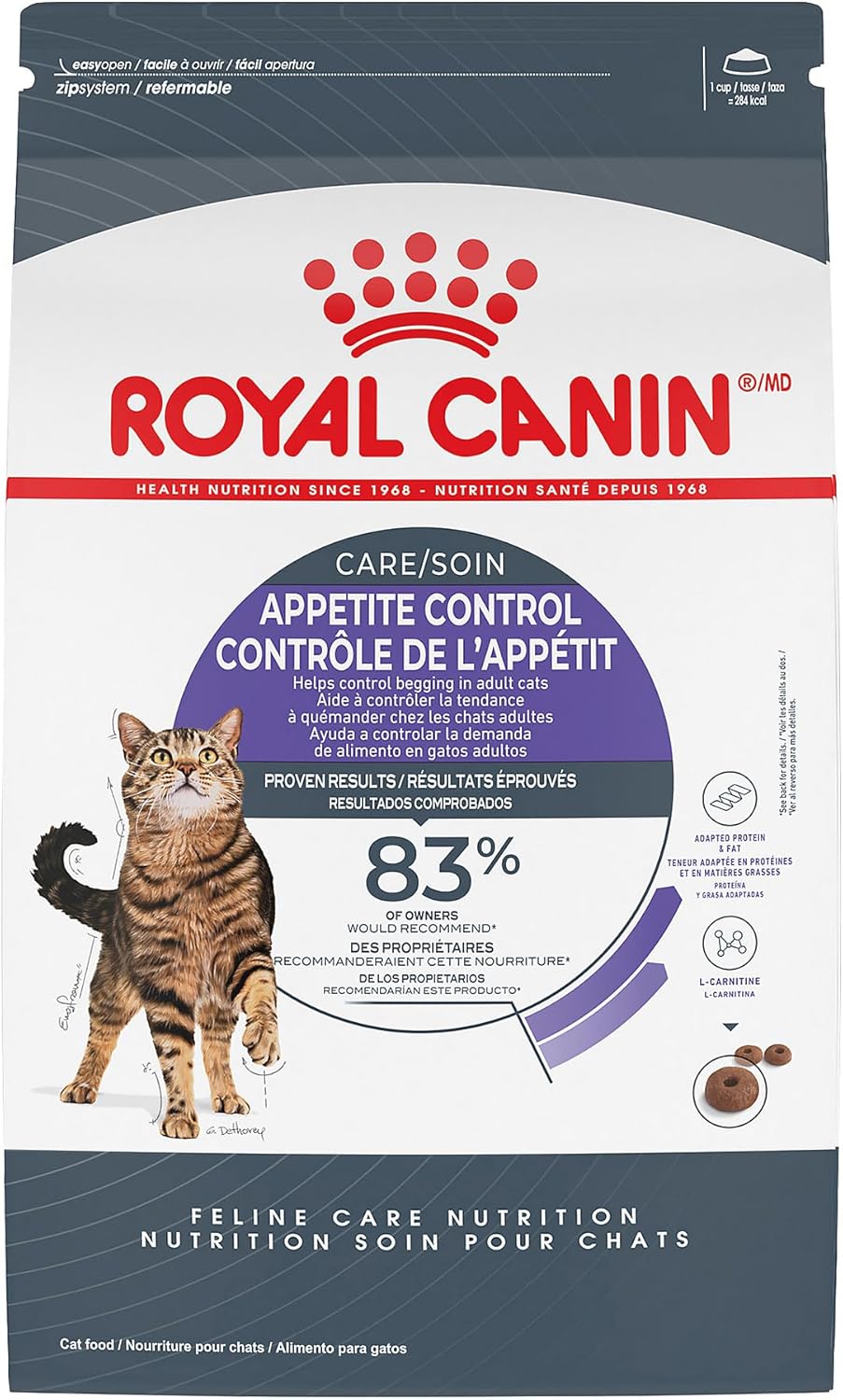 Royal Canin Feline Care Nutrition Appetite Control Care Adult Dry Cat Food, 14 lb Bag