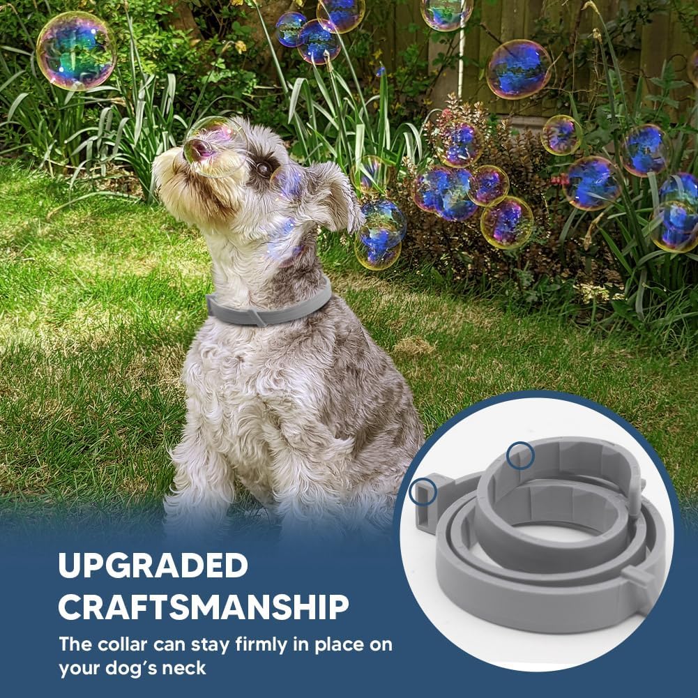 Flea Collars for Dog, Flea & Tick Collar for Dogs, Tick Collar for Large Dogs, Upgraded Sturdy & Adjustable 8 Months Prevention-Pack of 2