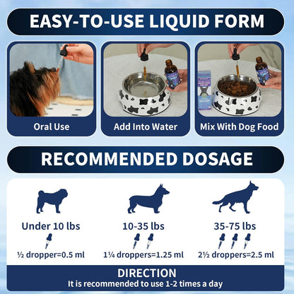 Dog Probiotic Chews + Yeast Infection Relief Drops Bundle – Gut & Yeast Balance Support | Promotes Healthy Digestion, Skin & Ear Wellness