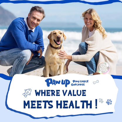 PAWUP Cod Skin Rolls Dog Treats Natural High Omega 3 Dog Snacks, Single Ingredient Cod Skin Chews for Small Dogs w/Taurine, 8 oz (30-35 Count)