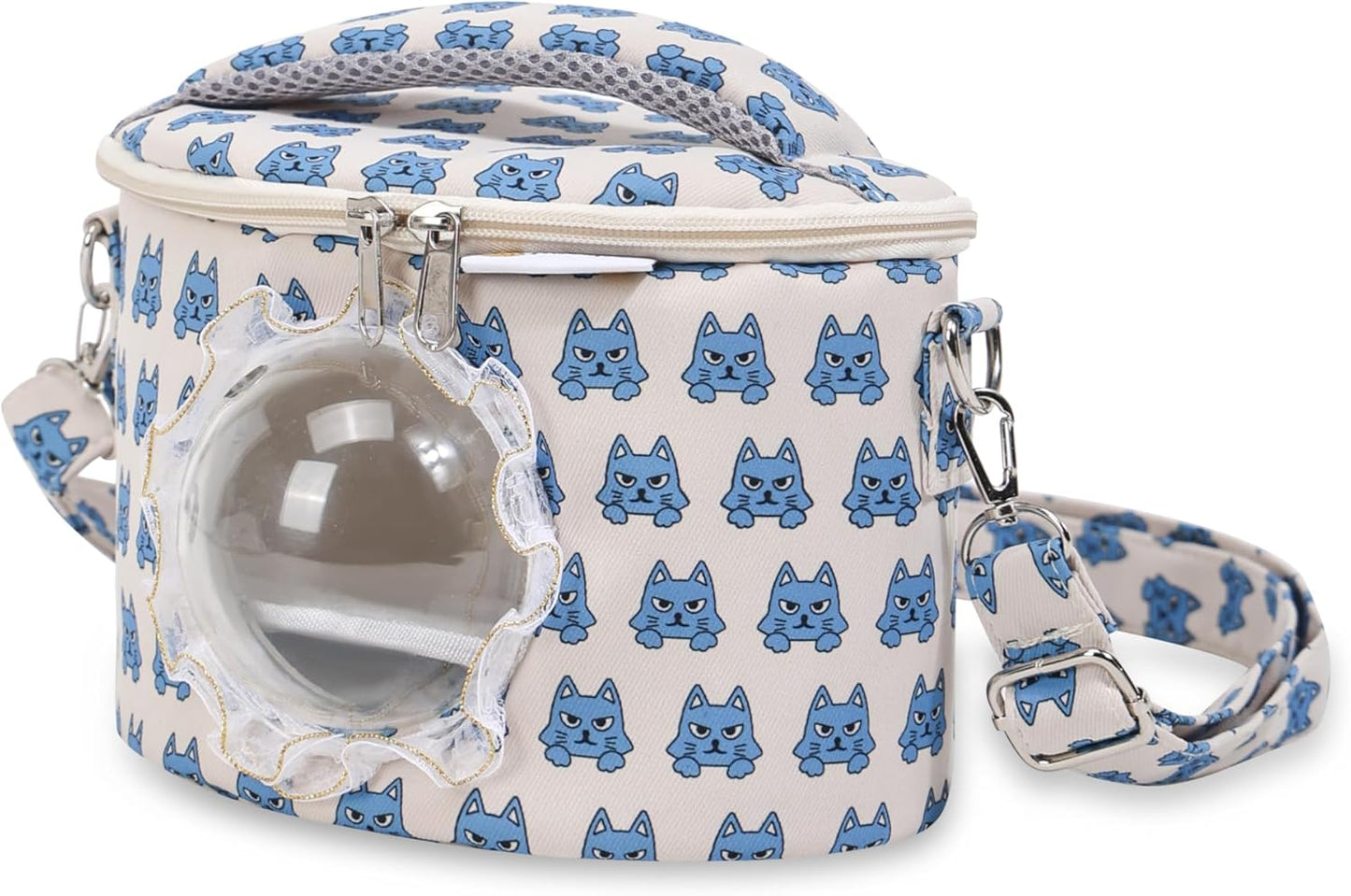 Bunny Carrier, Guinea Pig Carrier,Small Animal Carrier Backpack for Rabbit,Rat, Lizard,Hamster,Kitten.This breathablepet Travel Bag is Perfect for Travel and Outdoor Activities.(Blue)