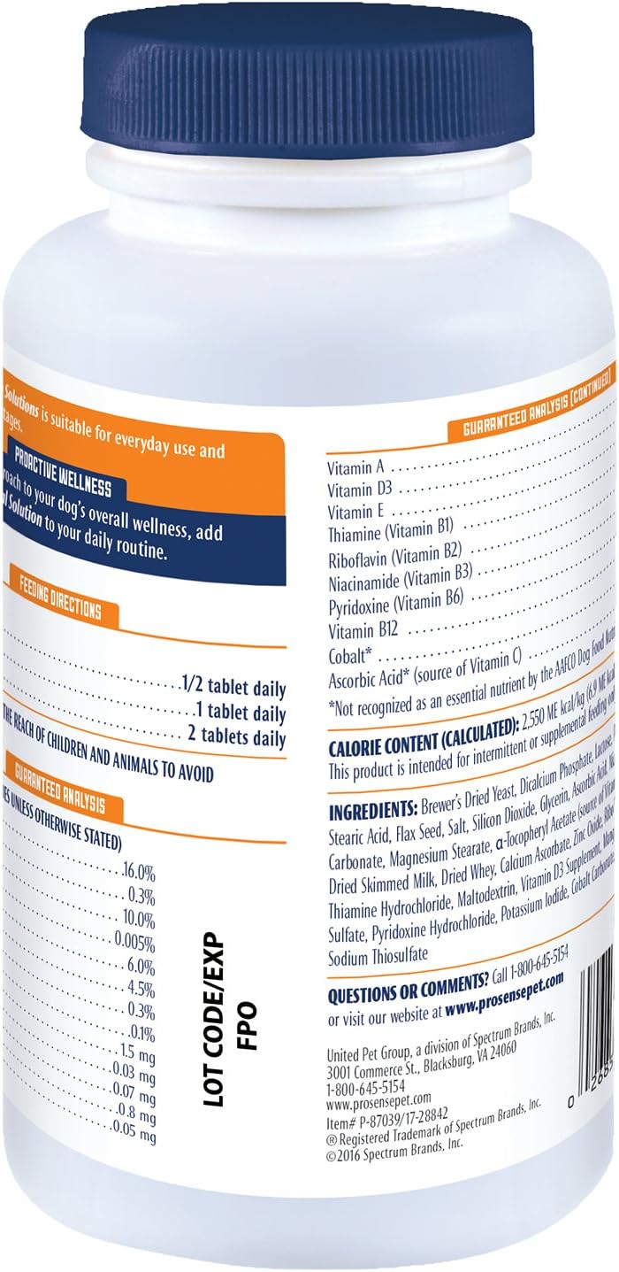 ProSense Vitamin Solutions 90 Count, Chewable Tablets for Dogs, Helps Support Overall Wellness (P-87039)