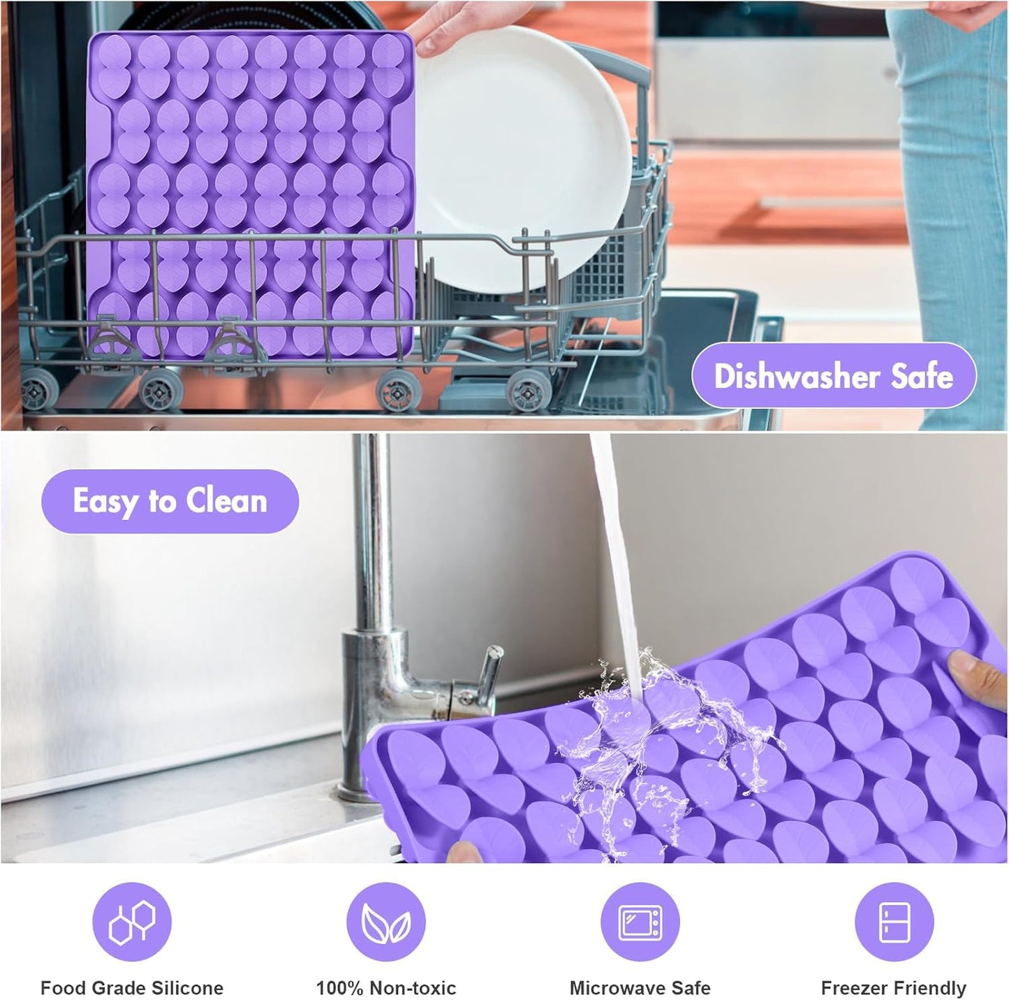 Silicone Snuffle Mat for Dogs, Dog Extra Large Lick Mat Slow Feeder with Suction Cups, Interactive Dog Puzzle Feeder Sniff Mat Foraging Mat for Smell Training Slow Eating, XXL Purple