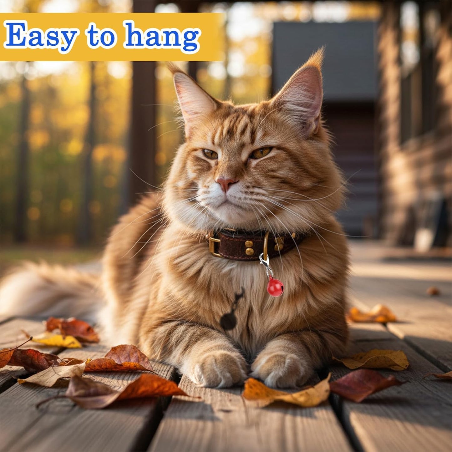 10PCS Extra Loud Cat & Dog Bells, Small Pet Collar Bell Made of Sturdy Metal, Bells for Dog Training to Go Outside, Pet Tracker, Color Pets Bell Gifts Doggy Cat Collar Charms (10 Color)