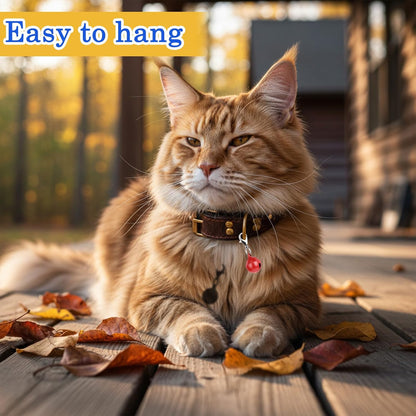 10PCS Extra Loud Cat & Dog Bells, Small Pet Collar Bell Made of Sturdy Metal, Bells for Dog Training to Go Outside, Pet Tracker, Color Pets Bell Gifts Doggy Cat Collar Charms (10 Color)