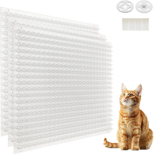 12 Pack Scat Mat for Cats with Spikes, Cat Repellent Mat Deterrent Indoor, Training Pads Keep Dogs and Cats Off Couch, Bed, 16 x 13 Inch Garden Scat Mats Outdoor