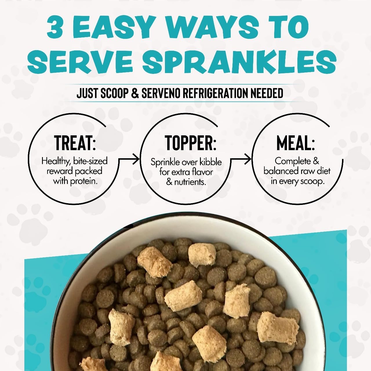 Freeze Dried Dog Food for Small & Large Breeds Dogs, 6 Oz Beef Dog Food Toppers for Picky Eatres, Made in USA - Grain Free & All Natural Freeze Dried Dog Treats Made with 96% Meat Organs