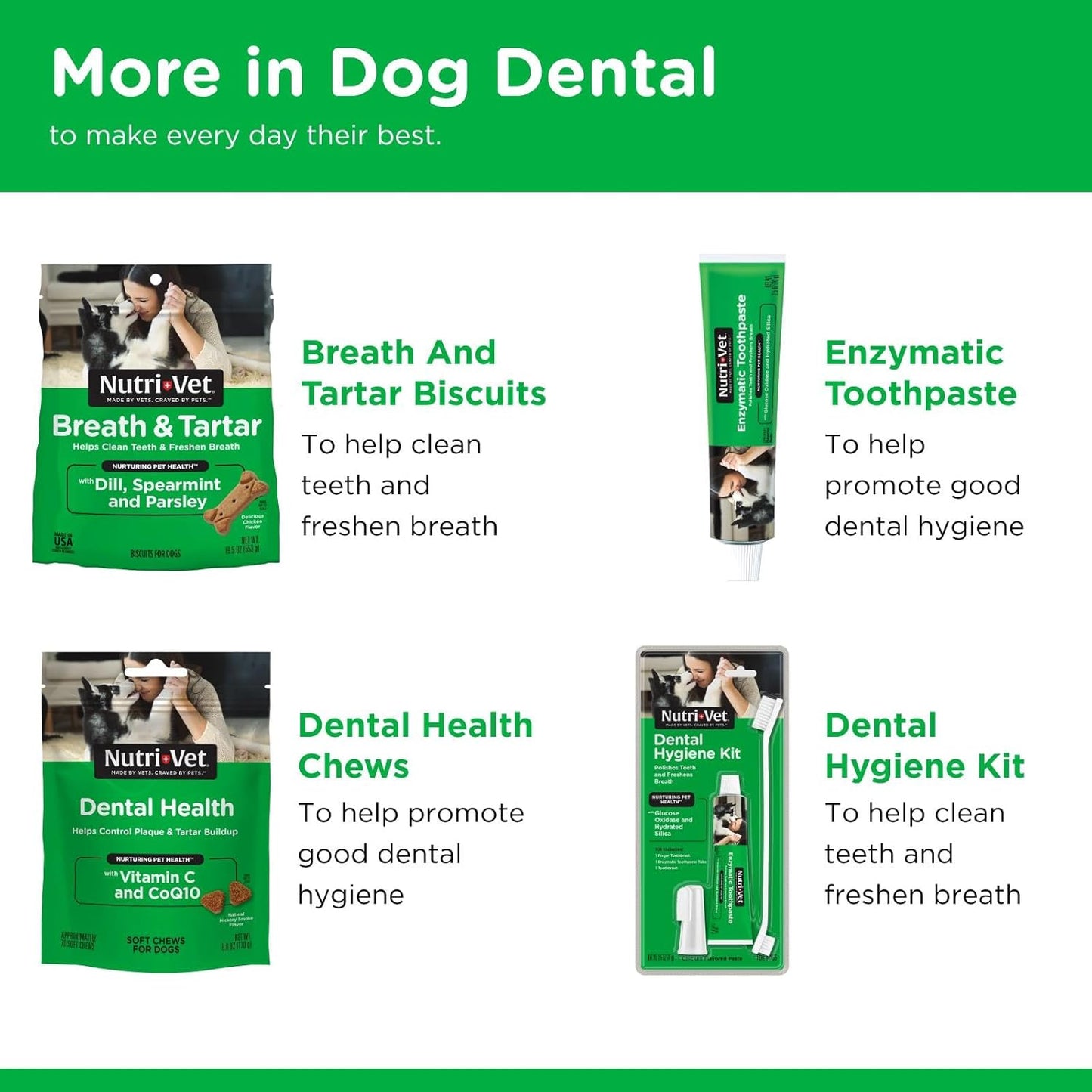 Nutri-Vet Dental Health Soft Chews for Dogs, Puppy Essentials, Plaque Remover, Pet Supplies, Dog Breath Freshener, Promotes Healthy Teeth and Gums, Dental Chews, Natural Hickory Smoke Flavor, 70 Count