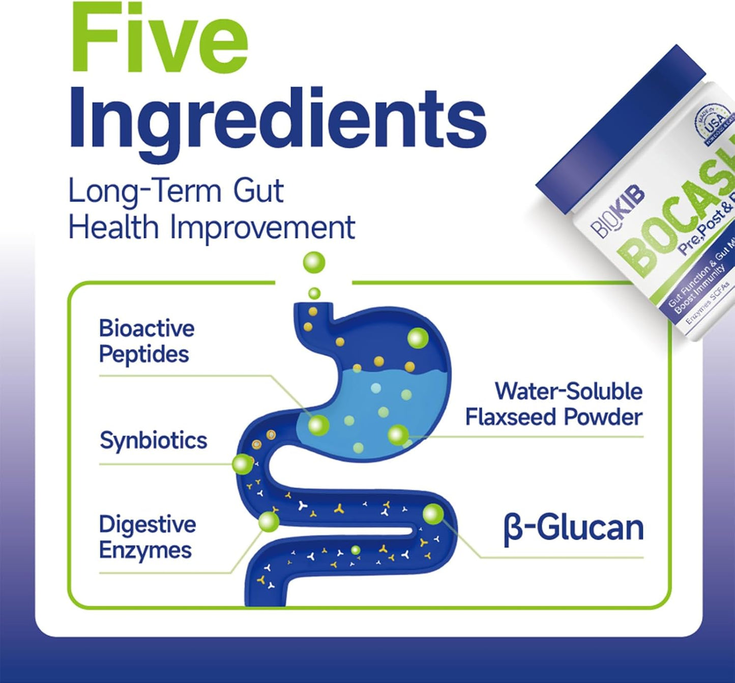 BOCASHI Dog Probiotics, Dog & Cat Fermented Nutritional Powder - Food Topper for Digestive Health, Gut Support, Diarrhea & Constipation, Immune Booster - Natural, Made in USA - 60 Scoops