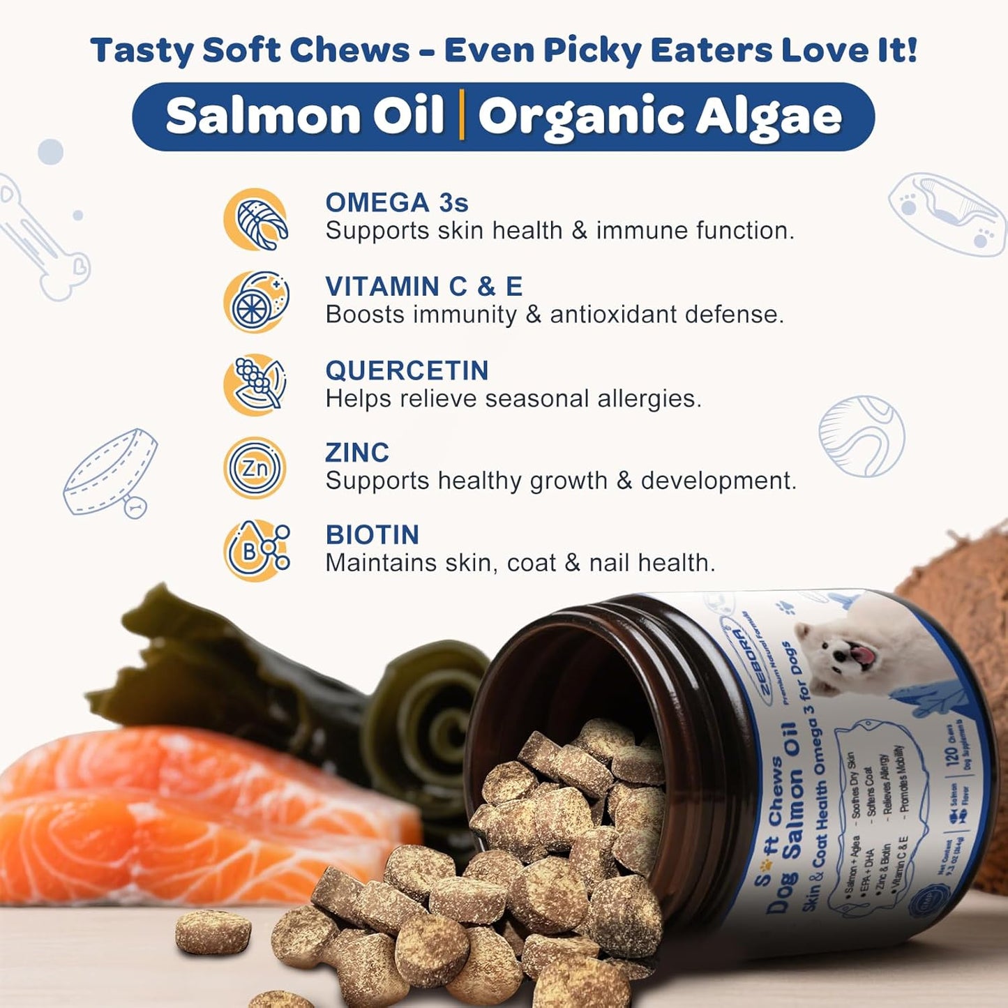 Dog Multivitamin and Dog Salmon Oil Chews