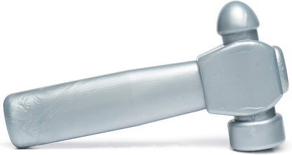 BULLYMAKE Silver Tough Chew Hammer Toy for Dogs, Durable Nylon Dog Toys for Aggressive Chewers, Dental Stimulating, Tough Chew, Boredom Busting, Pet Supplies, Made in USA