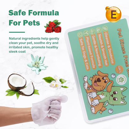 CuteBone Dog Paw Balm and Pet Glove Wipes Kit