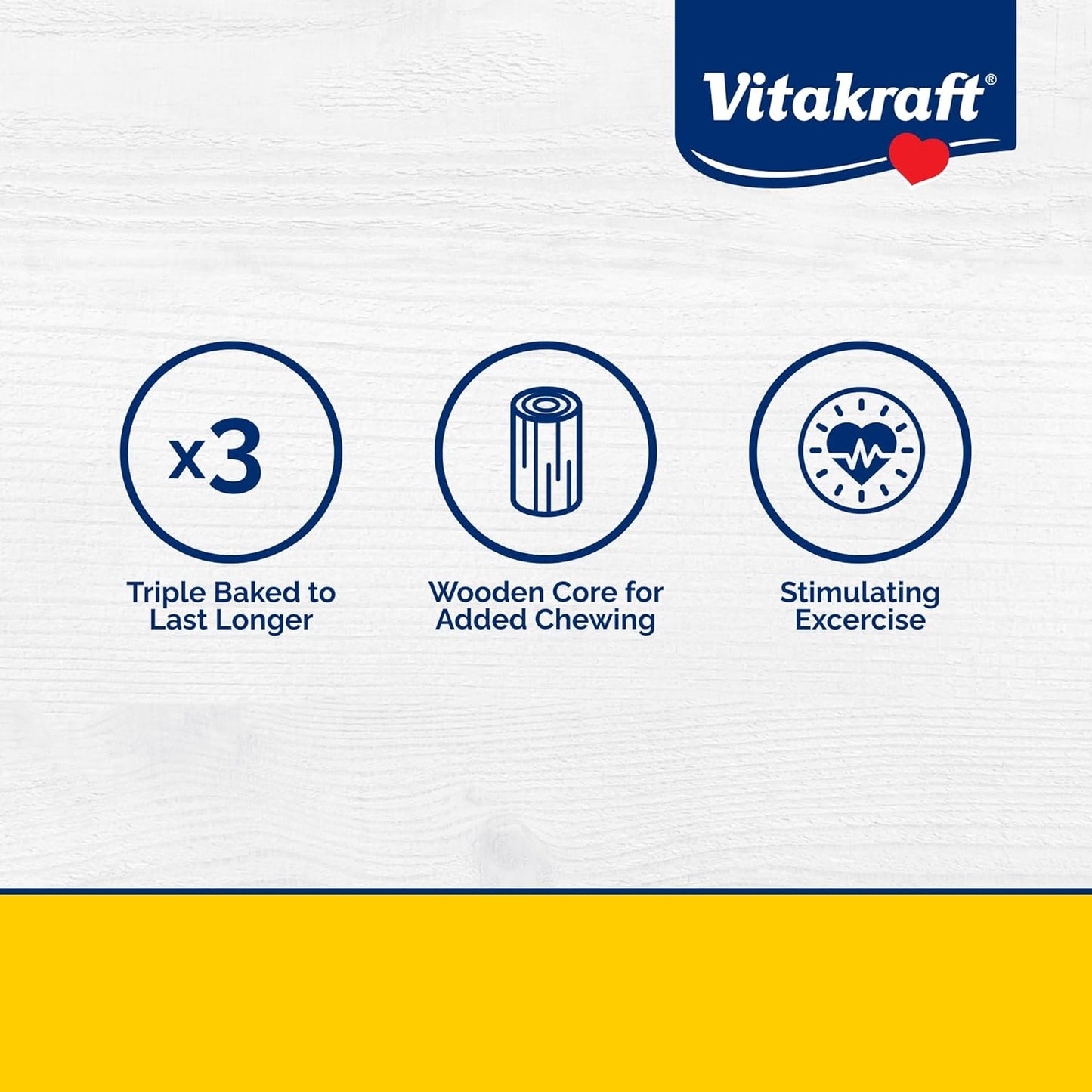 Vitakraft Crunch Sticks Parakeet Treat - Triple-Baked Millet Parakeet Treats with Natural Wood Center - Crunchy & Nutritious Bird Treat Sticks for Small Animals (12 Count, Honey, Egg, and Apple)