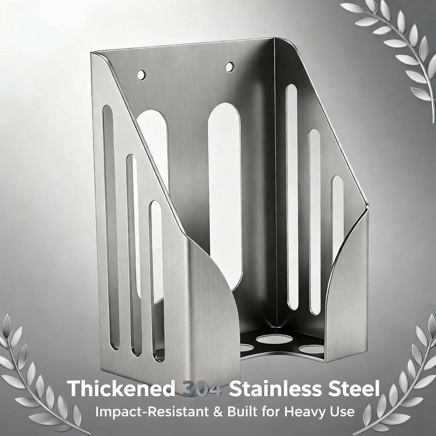 304 Stainless Steel Salt Block Holder, 4LB Mineral Salt Lick Block Holder for Deer, Goats, Horses, Cattle & Sheep, Rust-Resistant Design with Mounting Screws