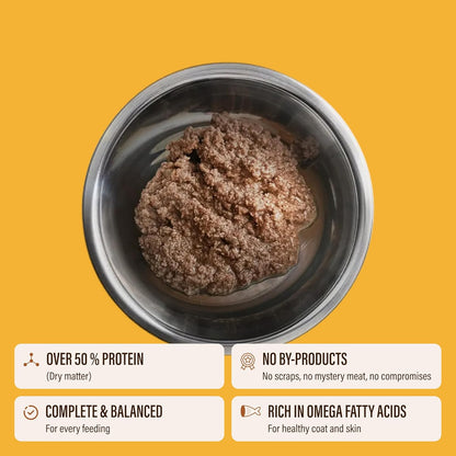 Chewer's Joy High Protein Wet Dog Food – Grain Free, No by-Products, No Gums – Natural Pâté – Real Chicken, Beef & Salmon – 12 Pack, 3oz Cans Variety Pack