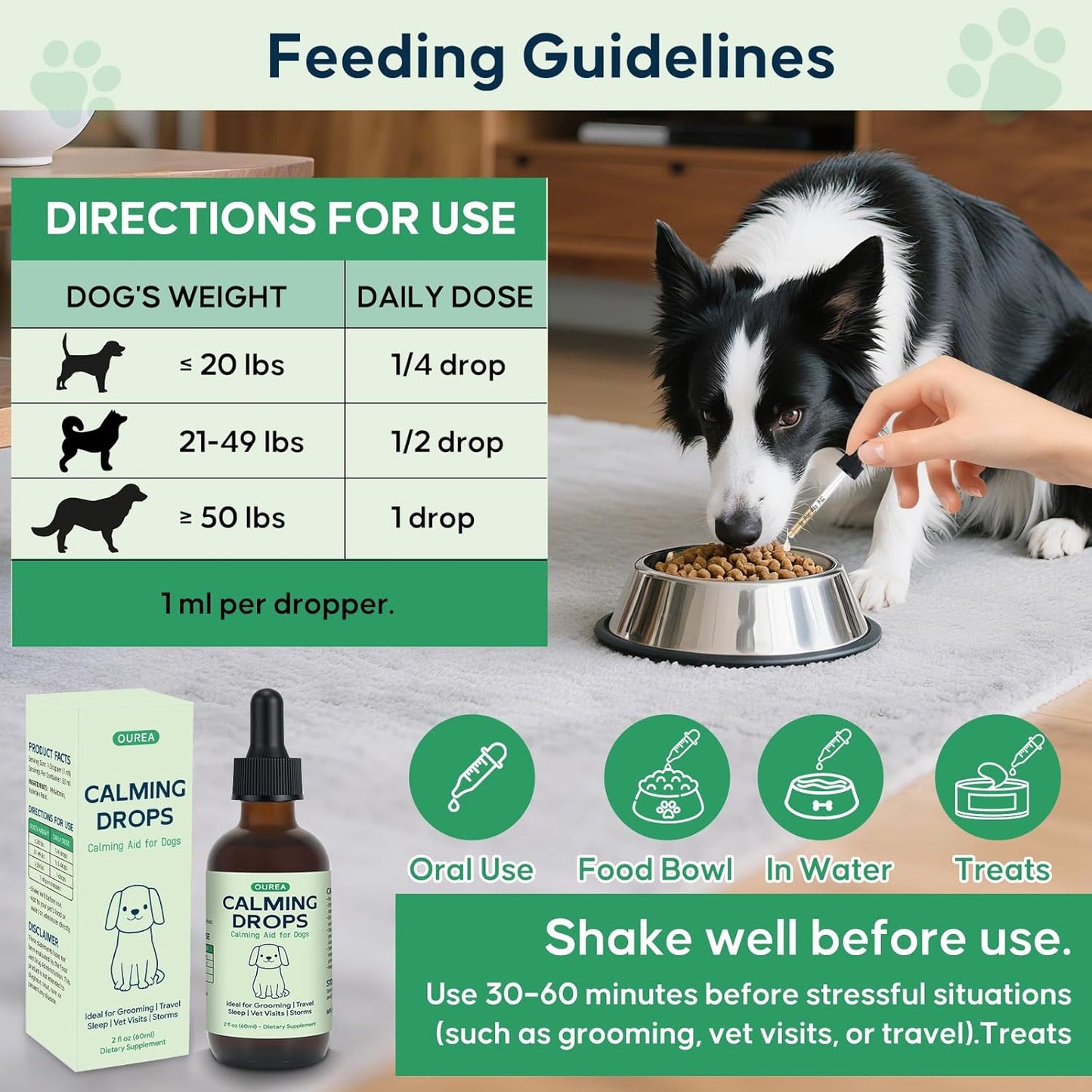 Calming Drops for Dogs Grooming – Melatonin & Valerian Root Formula to Help Maintain Calm During Grooming and Nail Trimming – Also Great for Travel, Vet Visits & Bedtime – 2 fl oz