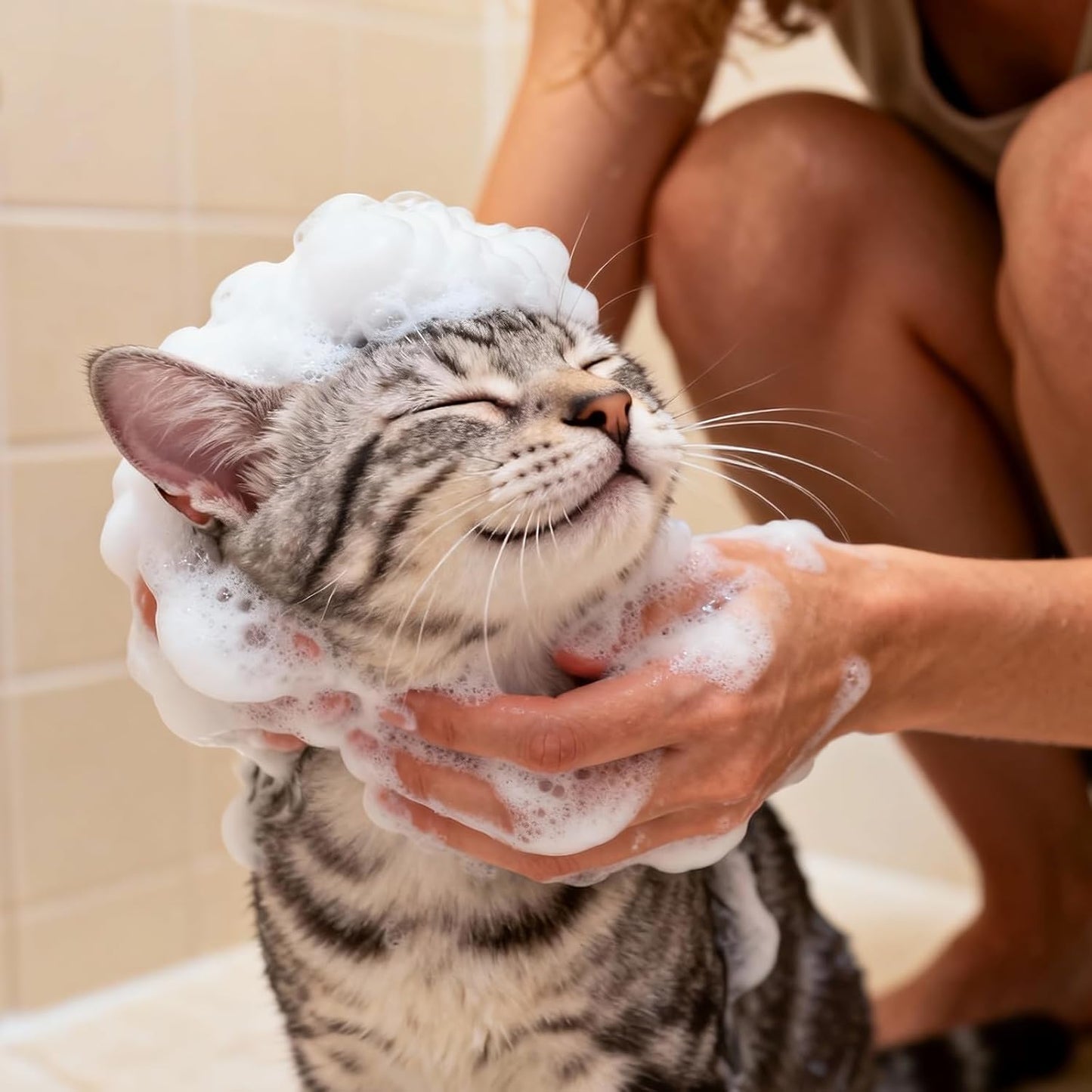 10 oz Hypoallergenic Cat Shampoo and Conditioner for Dandruff & Itchy Skin | Gentle Kitten Shampoo for Indoor Cats | Moisturizing Pet Shampoo for Cats & Kittens with Sensitive Skin (10 oz)