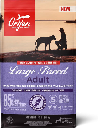 ORIJEN Grain Free High Protein Dry Dog Food Large Breed Adult Recipe 23.5lb Bag