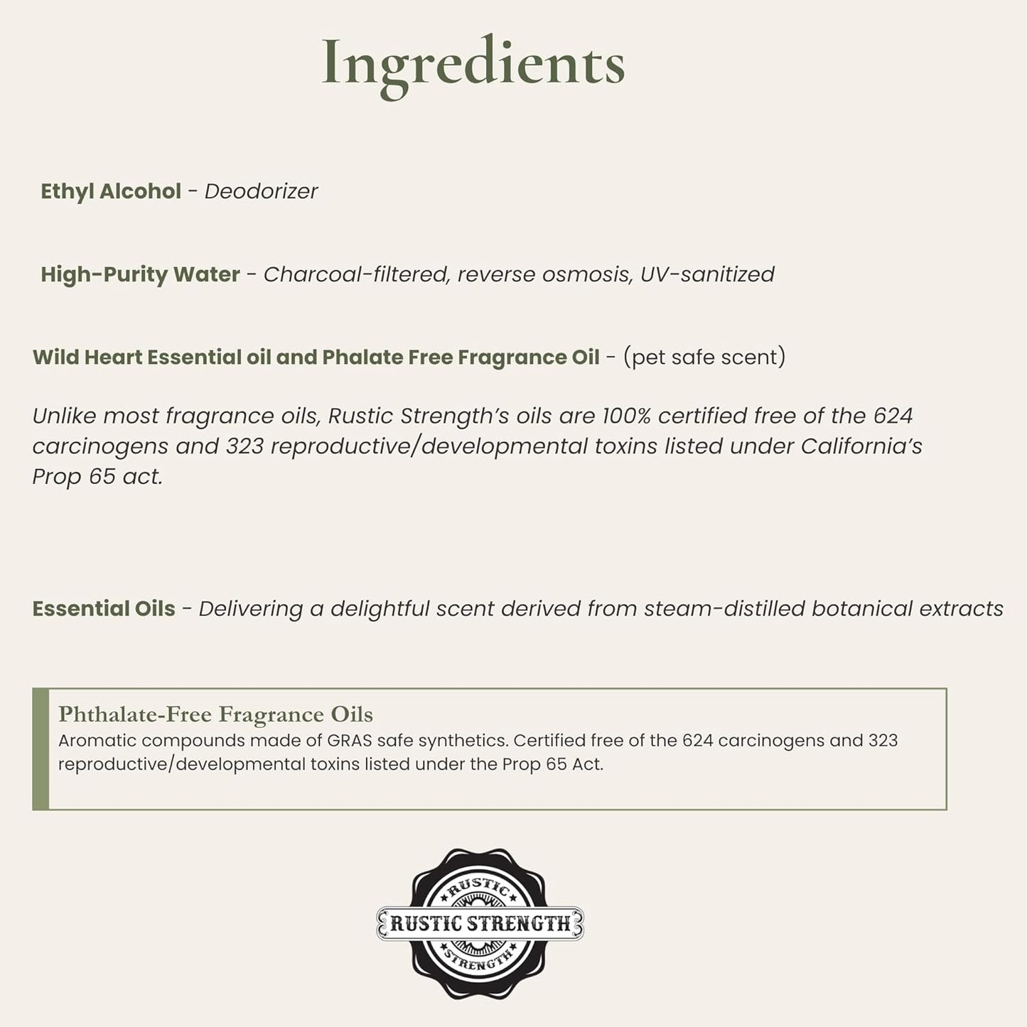 Rustic Strength PH Balanced Hypoallergenic Pet Conditioner for Dogs and Cats, 16 oz